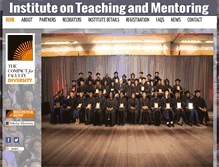 Tablet Screenshot of instituteonteachingandmentoring.org